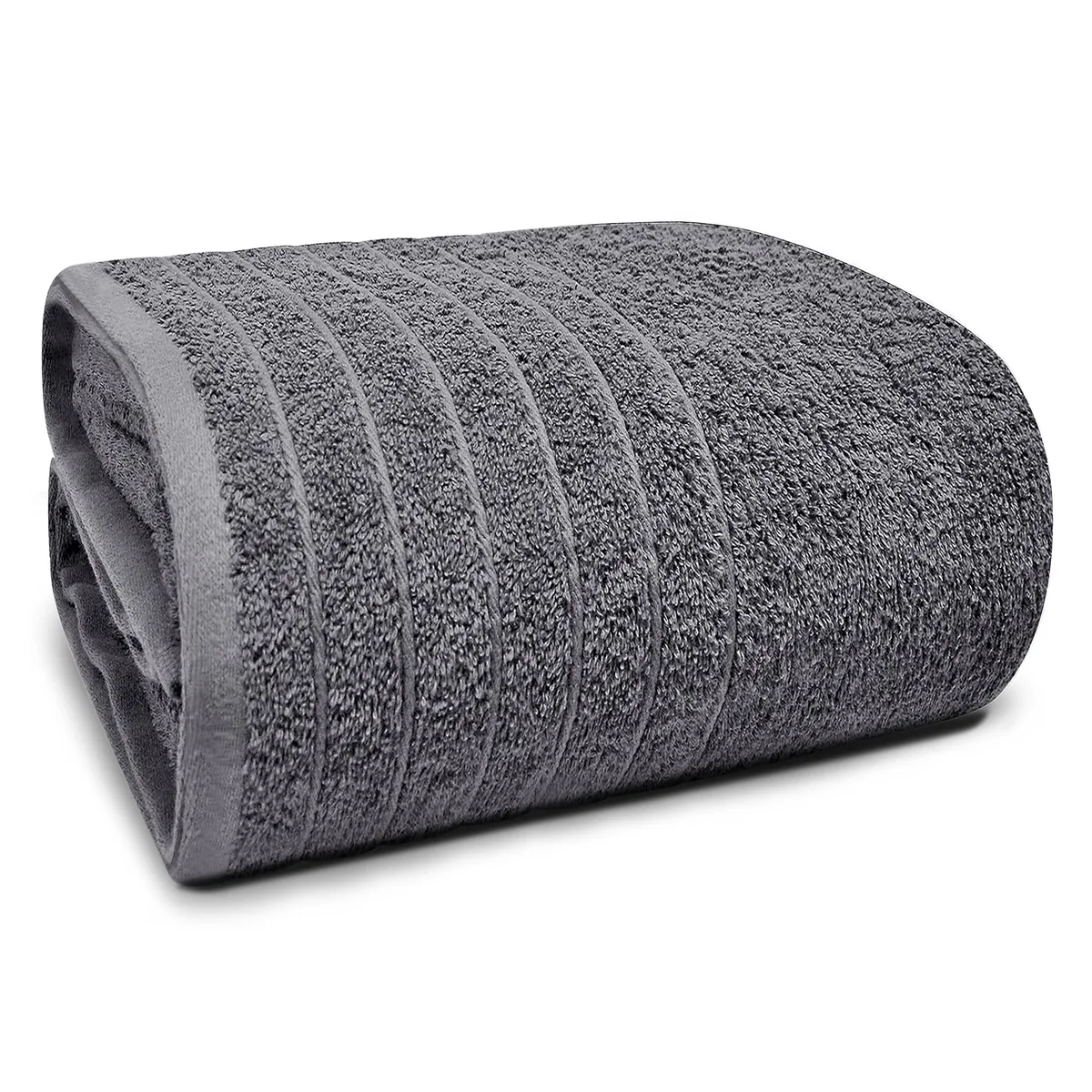  Tens Towels Jumbo Bath Sheet 40 x 80 Inches Dark Grey 100% Cotton — product photo