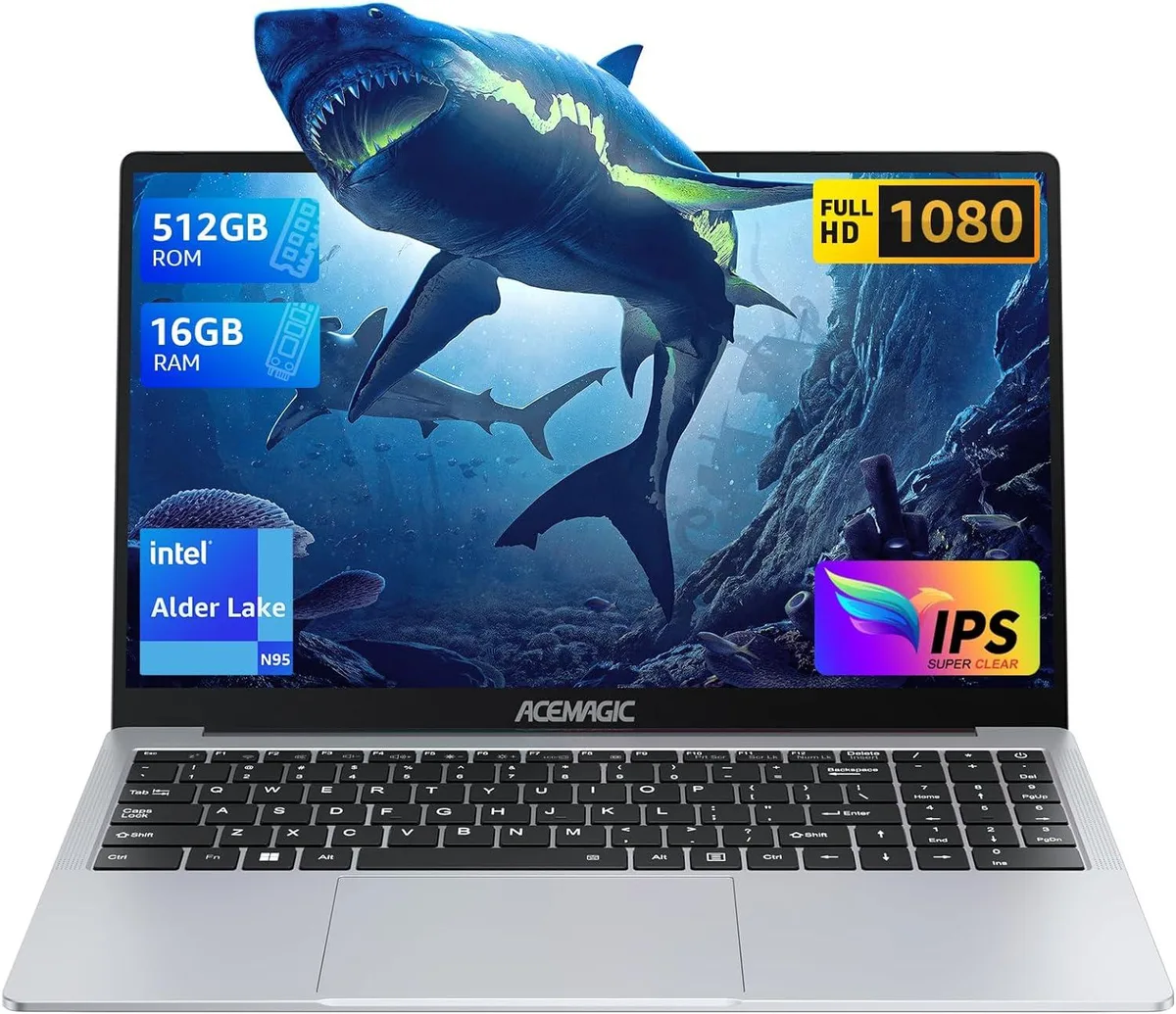 ACEMAGIC ACEMAGIC AX16 laptop 16.0" FHD Intel N95 16GB DDR4 512GB Gray — product photo