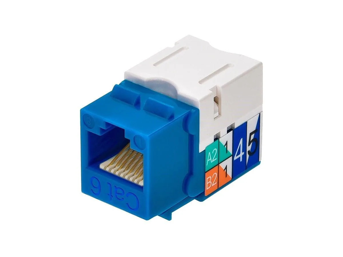 Monoprice Inc. Monoprice Inc. 5379 Cat6 Keystone Jack Blue 110 IDC 90° — product photo
