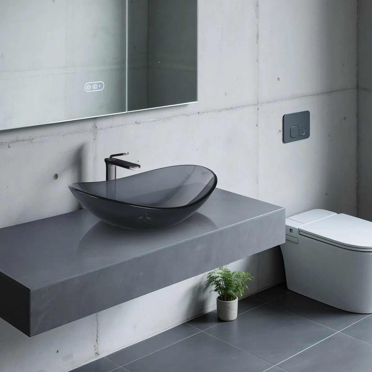 Aquaterior Aquaterior 80GSKSET006-FH1033-GG undermount bathroom sink — product photo