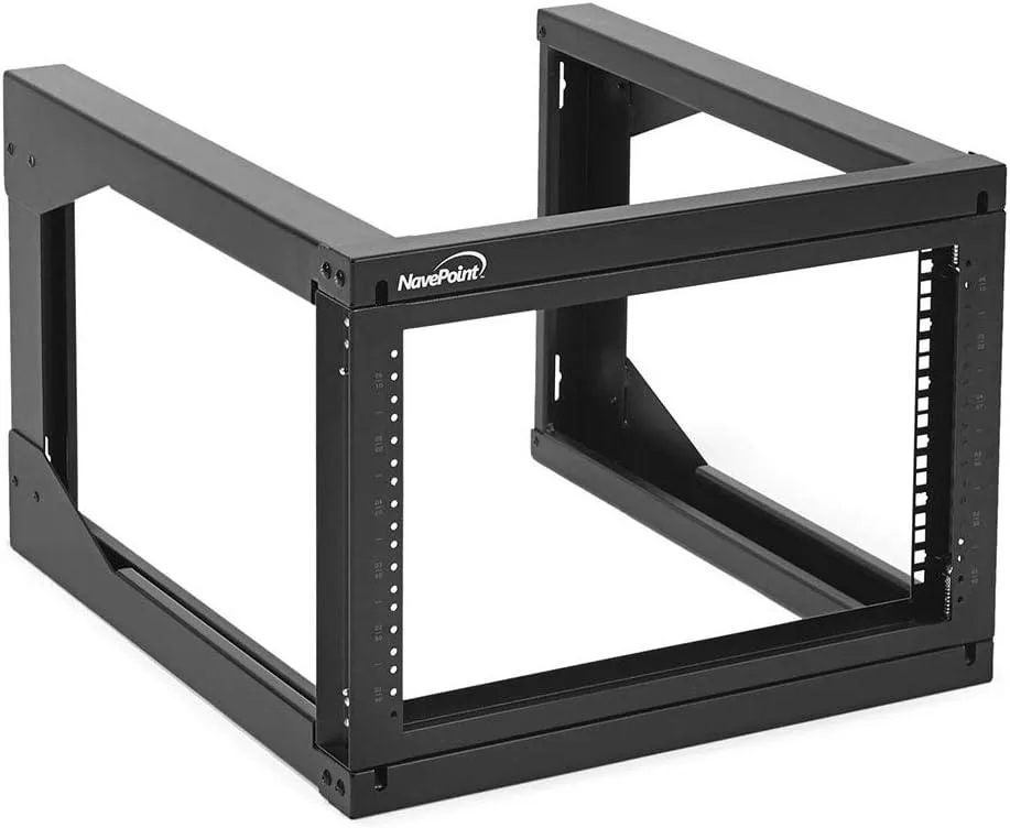 PISKEKAT PISKEKAT 6U Wall Mount Rack 19 Inch 18 Deep Swing Gate Black — product photo