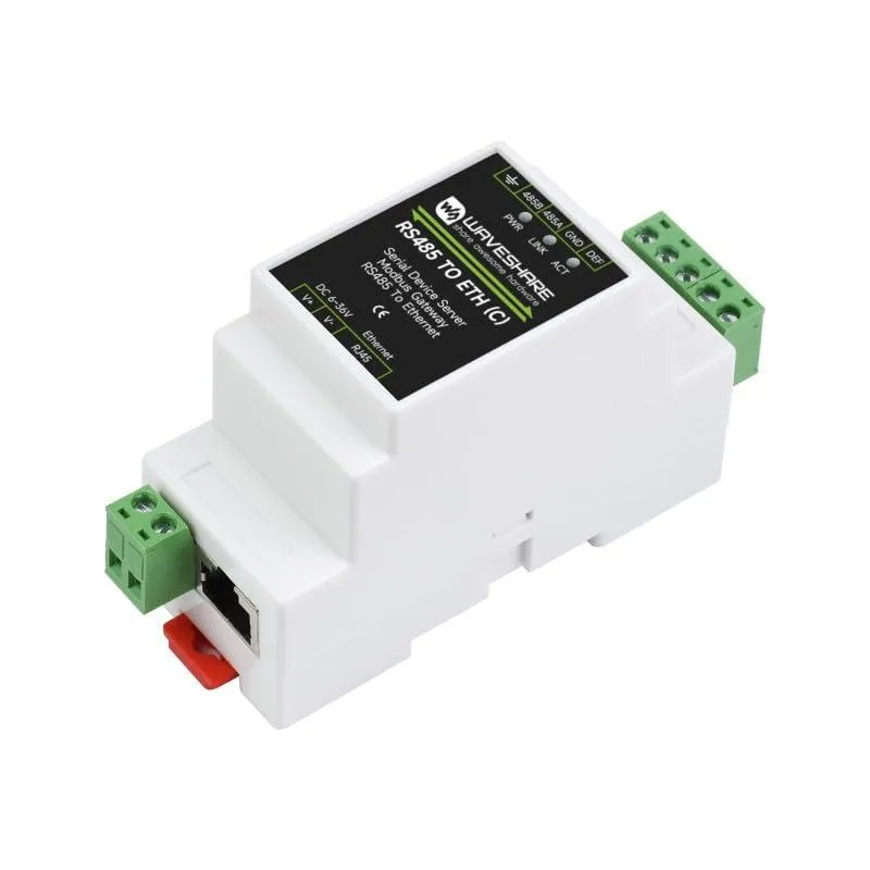 LORDWORLD LORDWORLD RS485 to Ethernet Rail-Mount Serial Server development board — product photo