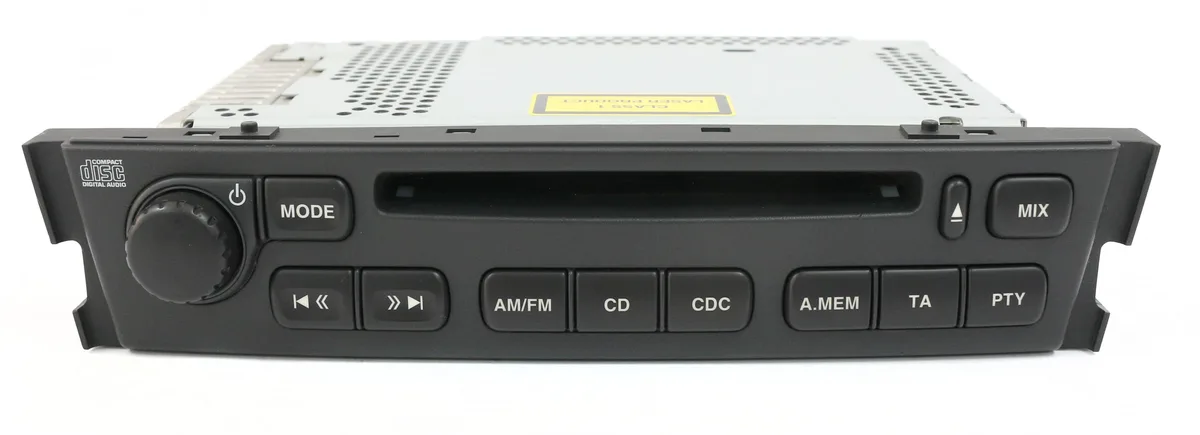 1 Factory Radio 1 Factory Radio 2R83-18B876-BJ AM FM CD Receiver for 2003-2008 Jaguar S-Type — product photo