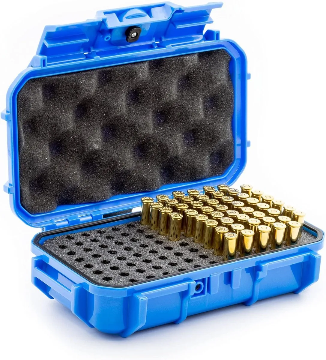  Evergreen 56-230B pistol ammo case 100 rounds blue — product photo