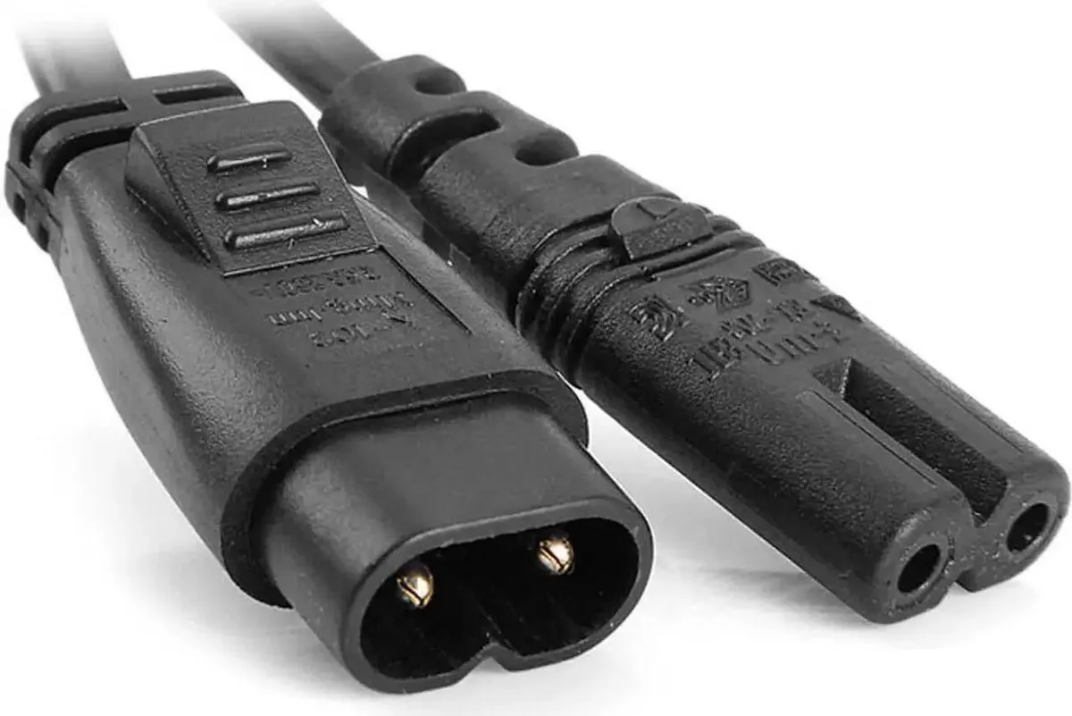 SMUGDESK SMUGDESK IEC 60320 C8 Male to C7 Female Power Extension Cord 30cm — product photo