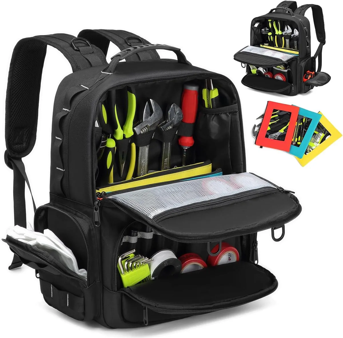BFKK BFKK Tool Backpack 15.5 x 11.8 x 5.5 in Black — product photo