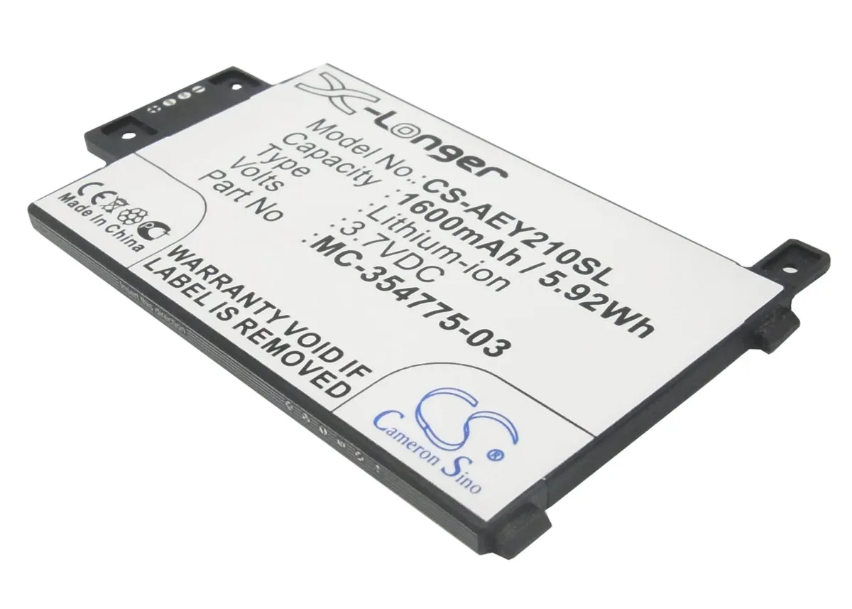 Rectangular replacement battery with silver label and wire connector