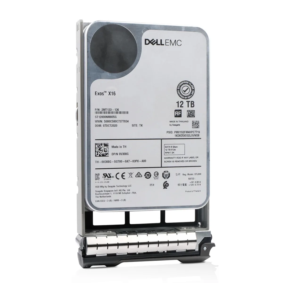 DELL DELL 0V308G 12TB 7200 RPM SATA 6.0Gb/s 3.5" internal hard drive — product photo