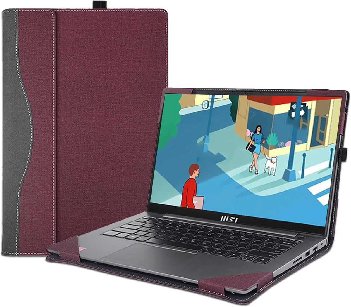 BONAEVER BONAEVER 14 inch Laptop Case for MSI Modern 14 C13M C12M C11M C7M C5M Coffee — product photo