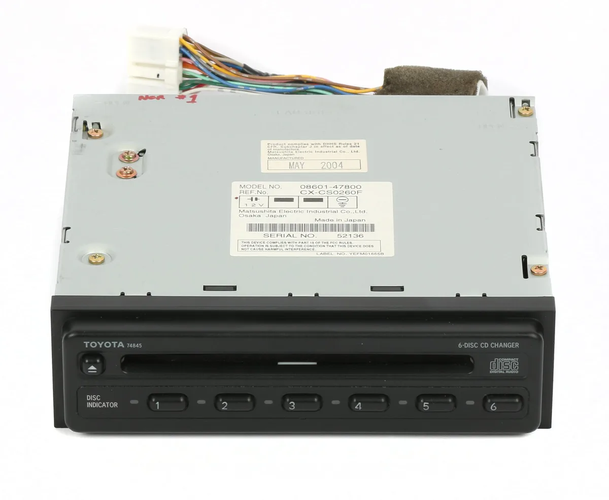 1 Factory Radio 1 Factory Radio 08601-47800 6-Disc CD Player 2004-2005 Toyota Prius — product photo