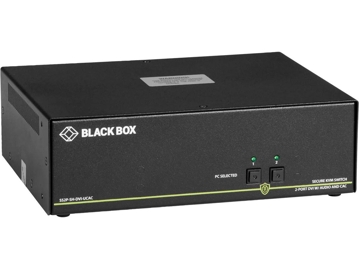 Black Box Corporation Black Box Corporation SS2P-SH-DVI-U 2-Port Secure KVM Switch DVI-I PS2 — product photo
