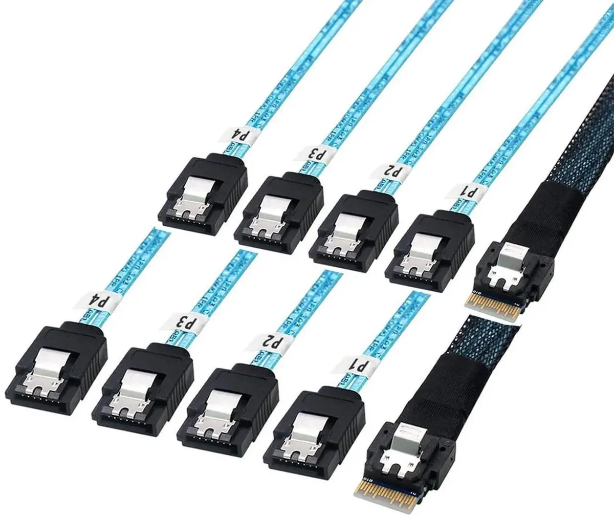 SMUGDESK SMUGDESK SFF8654 Mini SAS to SATA 12Gbps Cable 1.6FT 2Pack — product photo