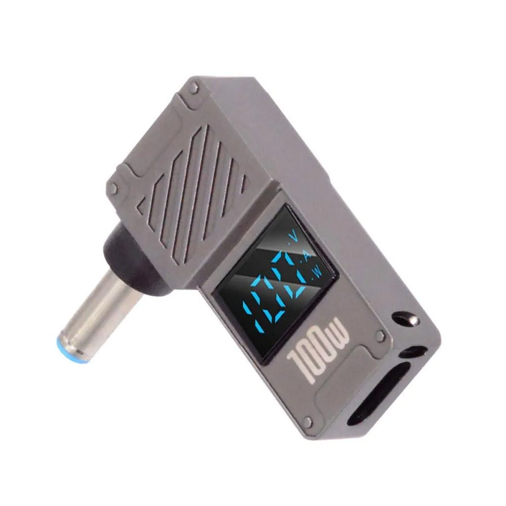 Fervit Fervit USB-C to DC 4.5x3.0mm HP Barrel Adapter 100W with Display — product photo