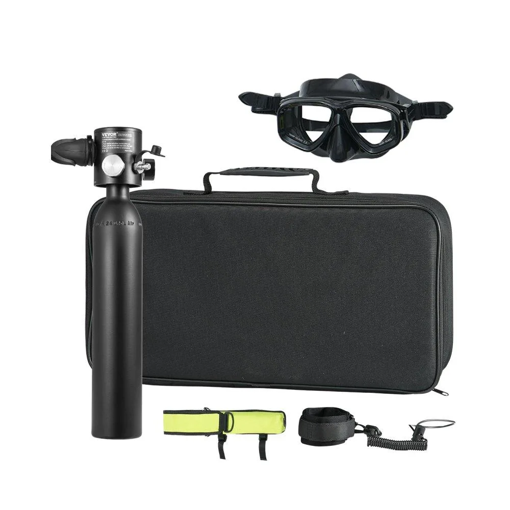 VEVOR VEVOR 0.5L Scuba Tank Kit 30m 20MPa Black 2 Cylinders — product photo