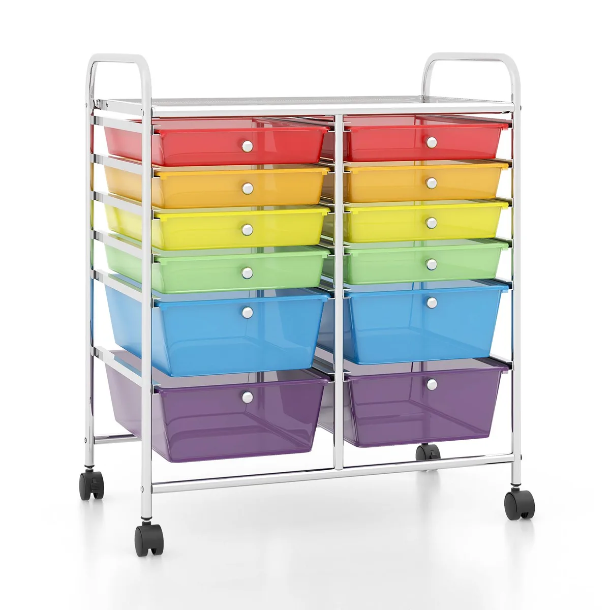 SlickBlue SlickBlue 12-Drawer Rolling File Cabinet Multicolor — product photo