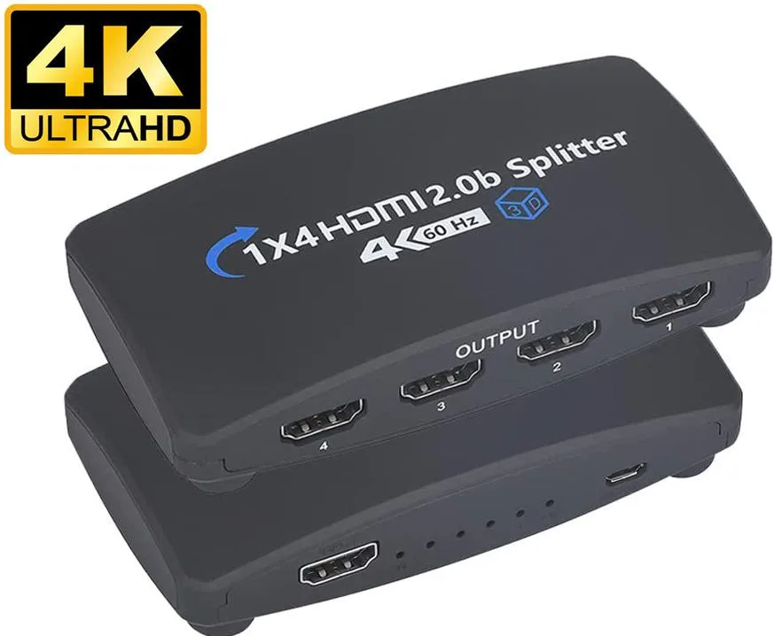 ESTONE ESTONE OZF3-2 4K 60Hz HDMI 1×4 Video Splitter — product photo
