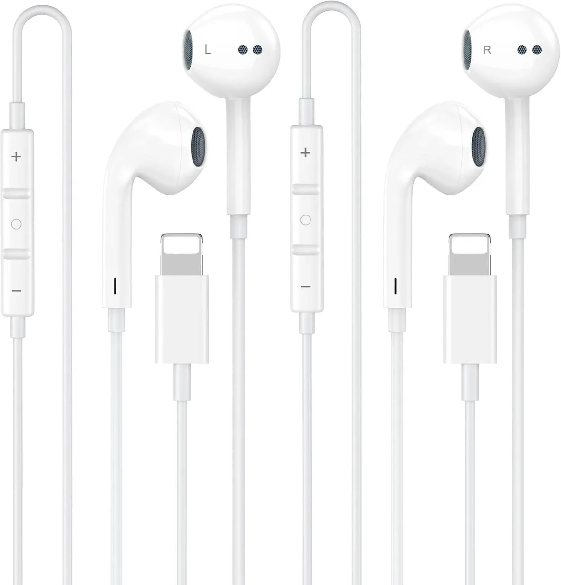 MAONO MAONO Wired Earbuds Lightning 2 Pack iPhone 14 13 12 11 — product photo