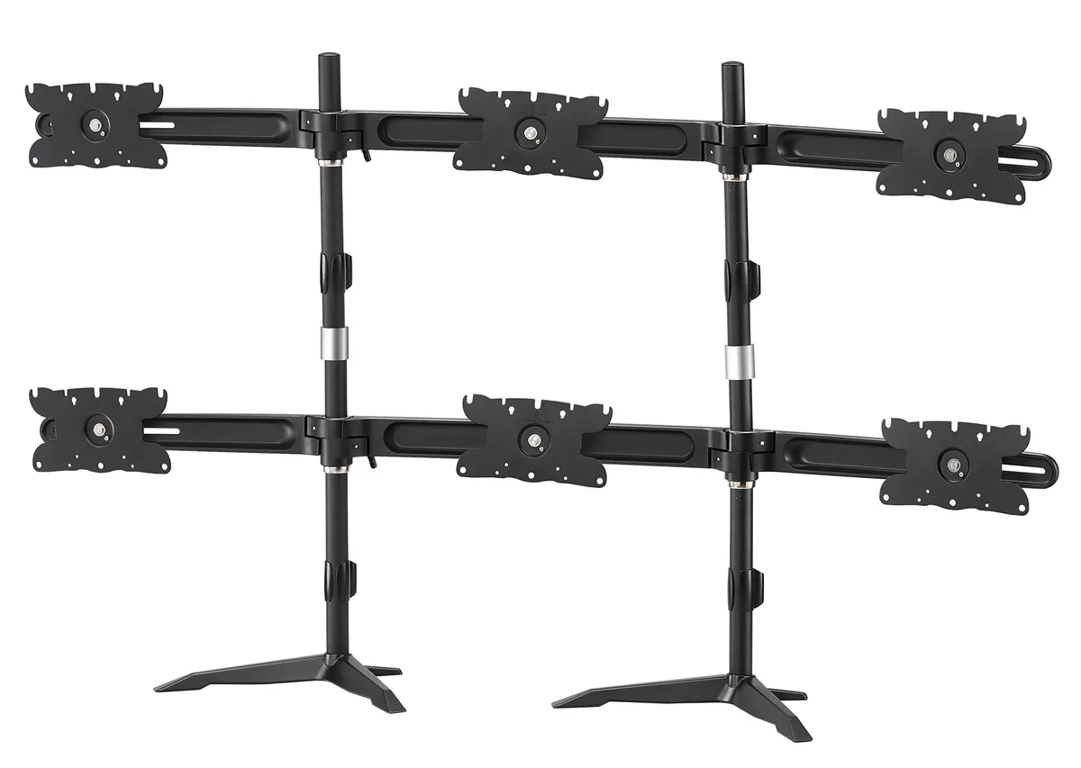 Amer Mounts Amer Mounts AMR6S32 6-panel monitor stand 26-32 inch — product photo