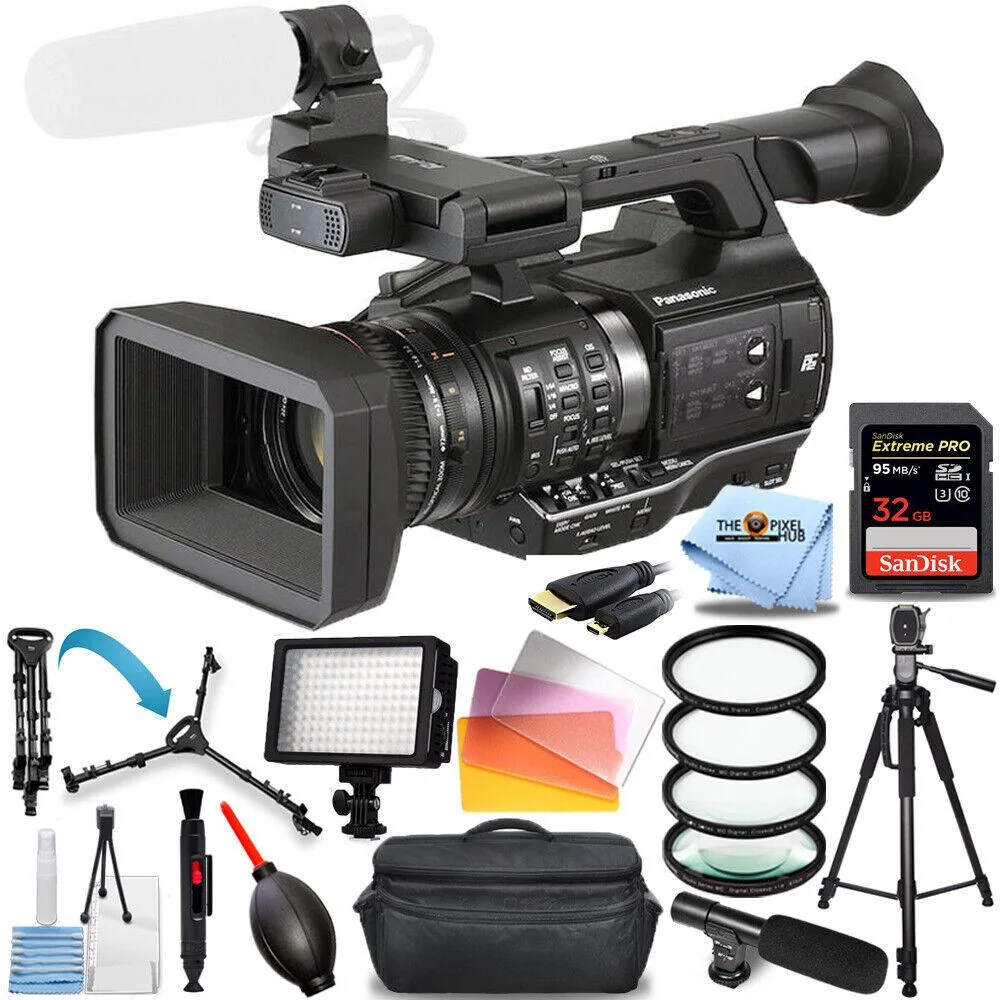 Panasonic Panasonic AJ-PX270 1080p Professional Camcorder Kit with 64GB SD, Tripod, Light, Mic & Accessories — product photo