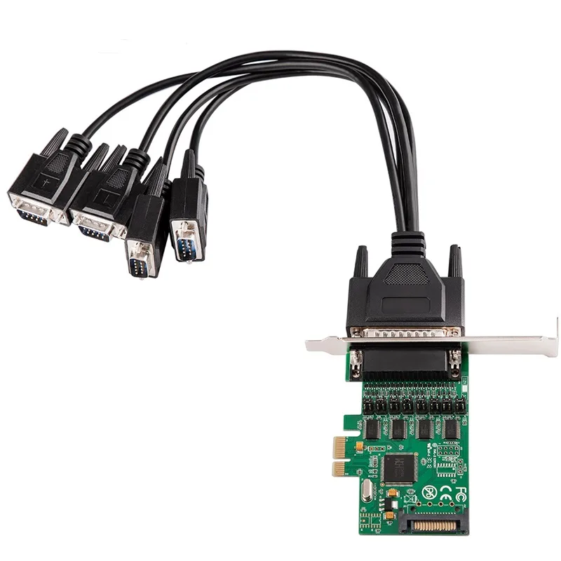 TeKit TeKit 4 Ports PCI Express to Serial Port Card — product photo