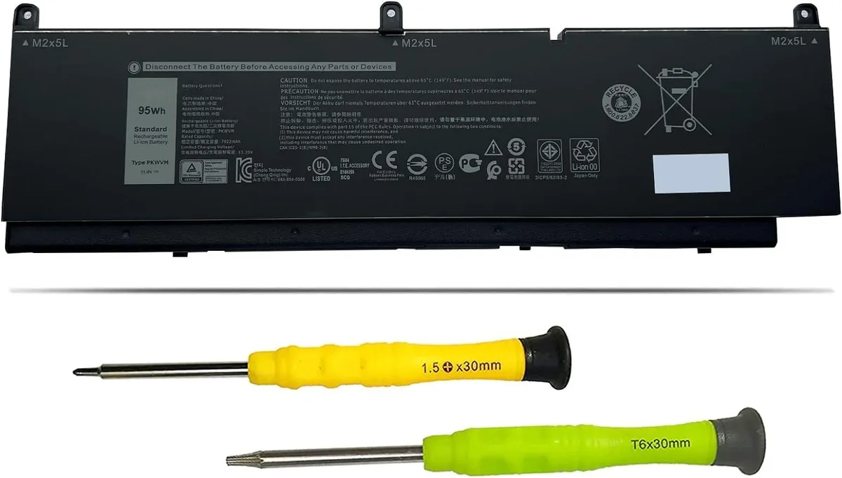 NShi NShi 95Wh 11.4V 7922mAh 6-Cell Laptop Battery for Dell Precision 7550 7750 7760 7560 — product photo