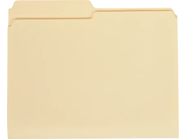 Universal Universal UNV12112EE File Folders, 1/2-Cut Tabs, Letter Size, 100 / Box — product photo