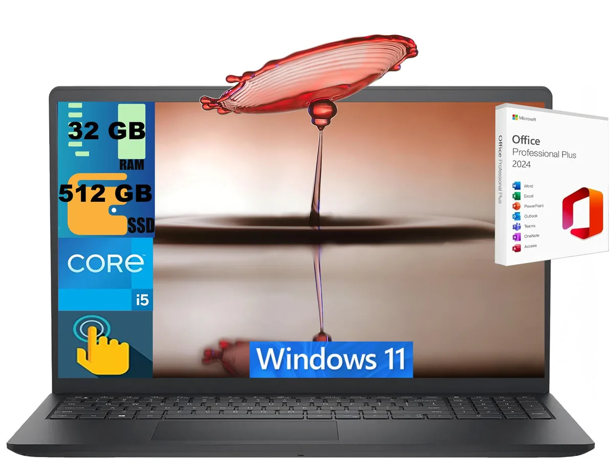 DELL DELL Inspiron 15 laptop 15.6" FHD Touchscreen i5-1334U 10-core 32GB 512GB — product photo