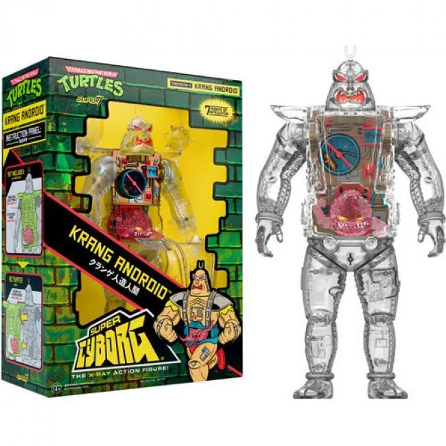 Super7 Super7 SC-TMNTW01-KRA-01 11" Clear Super Cyborg Krang Android Action Figure — product photo