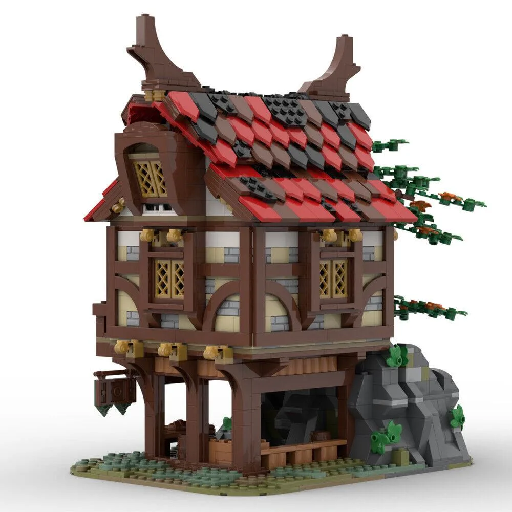 ZITIANYOUBUILD ZITIANYOUBUILD MOC-73723 Medieval Bakery Building Set 1407 Parts — product photo