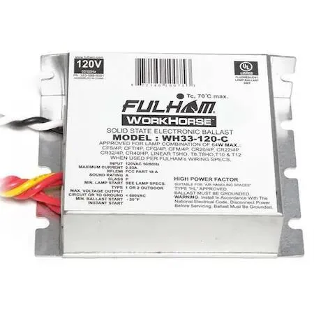 Fulham Fulham WH33-120-C Electronic Ballast 5-64W 1-4 Lamps — product photo
