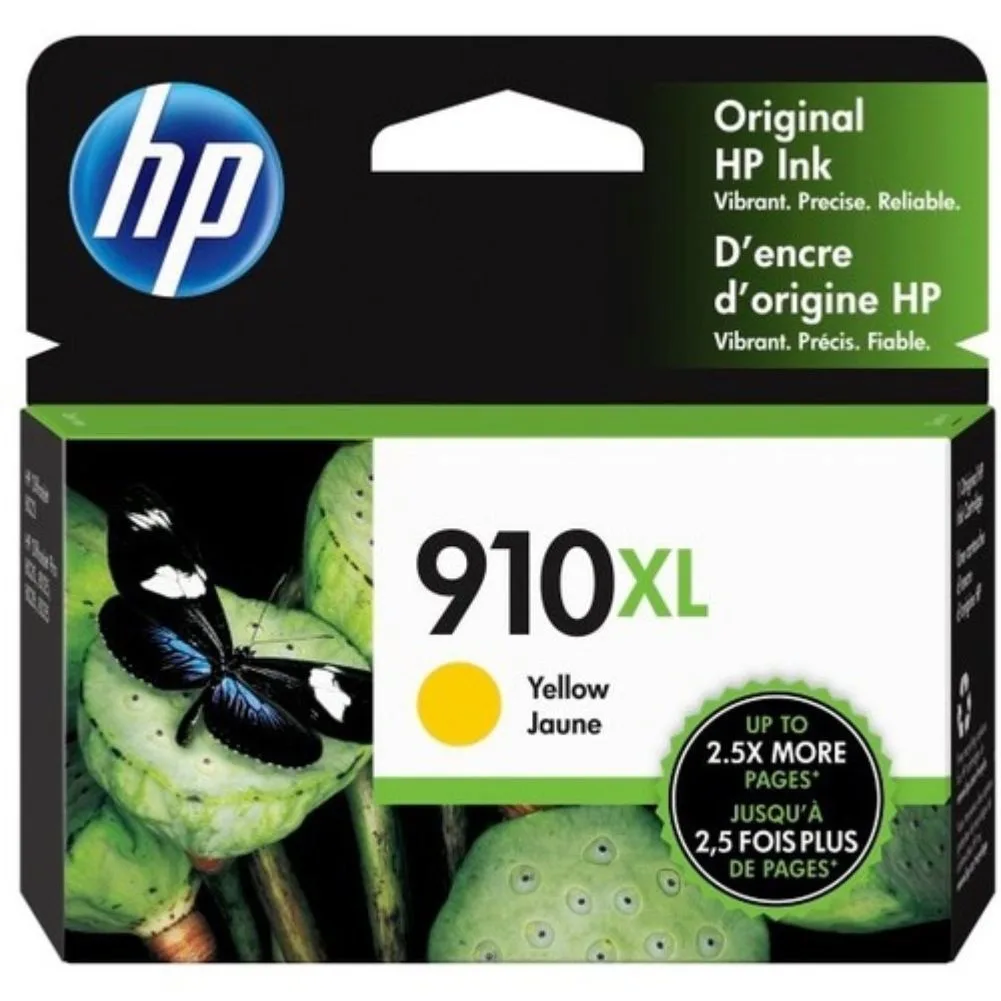 HP HP 910XL High Yield Yellow Ink Cartridge 3YL64AN 825 pages — product photo