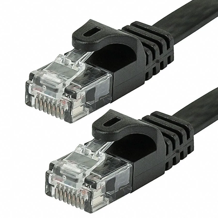 Monoprice Inc. Monoprice 109548 Cat5e Ethernet Patch Cable 1.524m Black 350MHz UTP 24AWG 50µm Gold — product photo