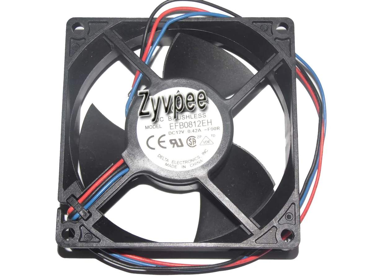 Zyvpee Zyvpee EFB0812EH -F00R 12V 0.42A 3Wire 80*25MM case fan — product photo