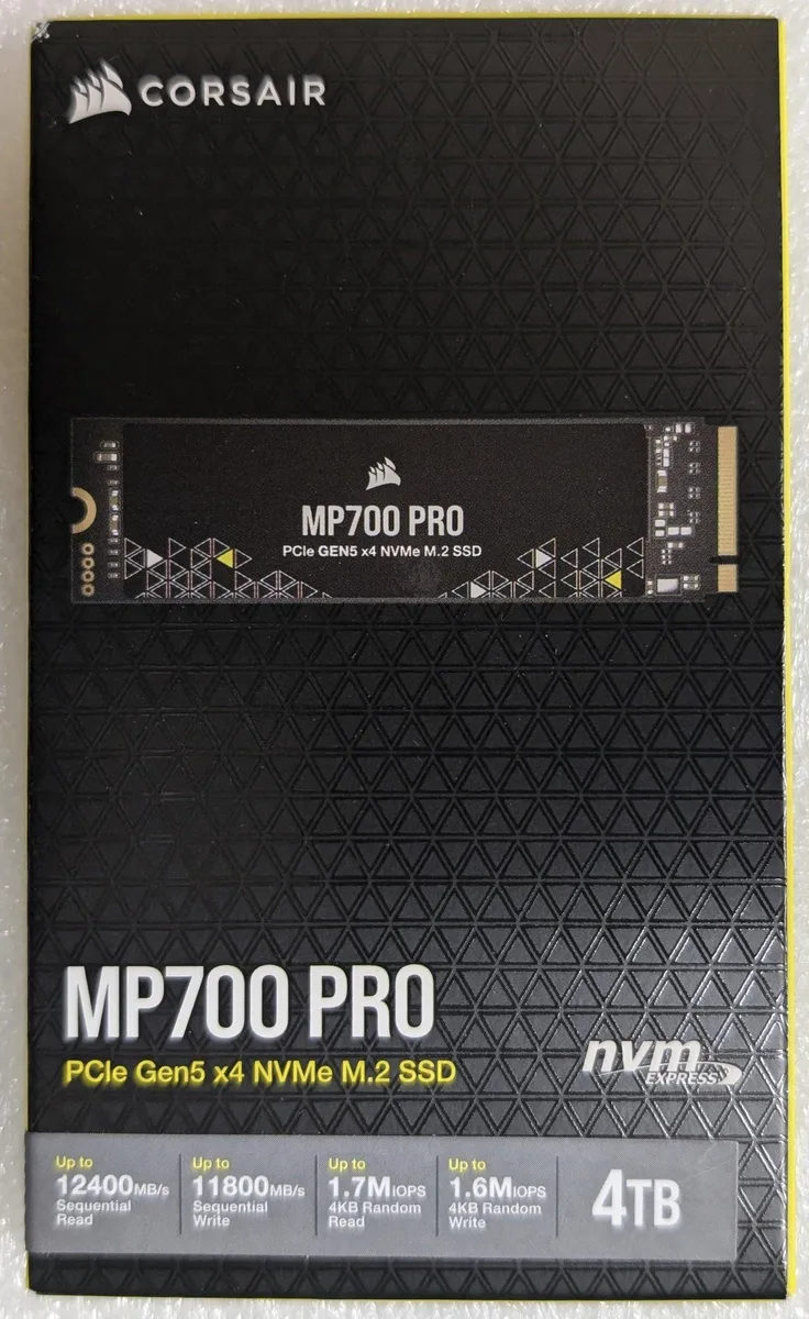 Corsair Corsair MP700 PRO 4TB M.2 2280 PCIe 5.0 x4 internal SSD — product photo