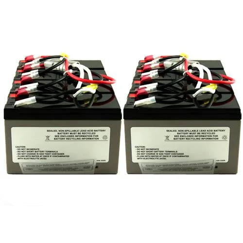 Rectangular sealed lead-acid battery in black plastic housing with terminal posts visible