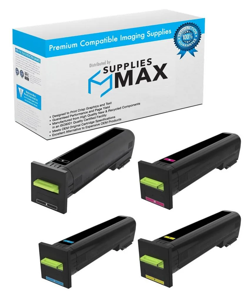 SuppliesMax SuppliesMax LEX72K1X-COMBO High Yield Toner Cartridge Combo Pack — product photo