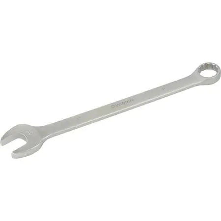 One inch twelve point combination wrench satin chrome finish contractor series