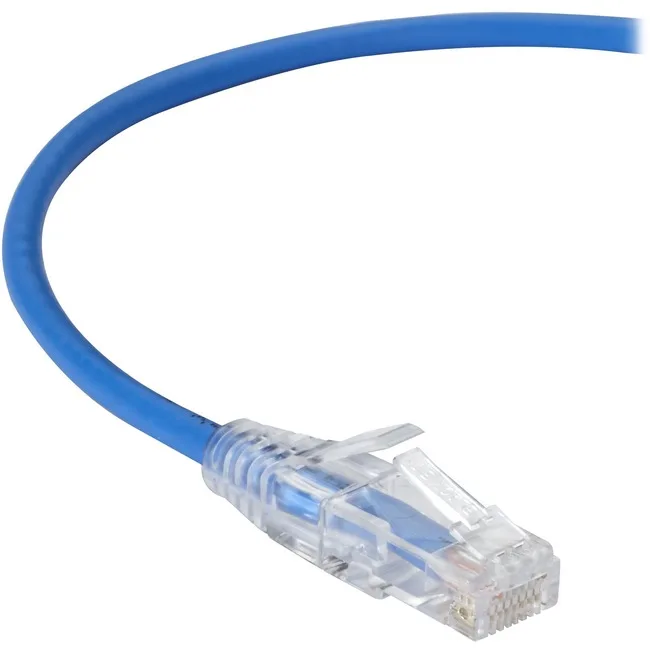 Black Box Corporation Black Box Slim-Net CAT6A 500-MHz 28AWG Stranded UTP Patch Cable Clear — product photo