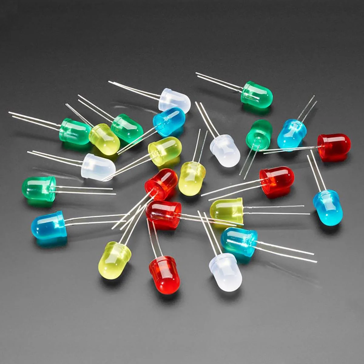 Adafruit Adafruit Diffused 10mm LED 25 Pack 5 Colors — product photo