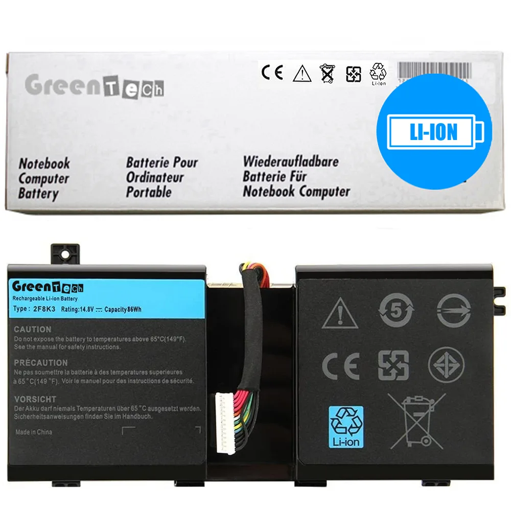 NShi NShi laptop battery 86Whr 14.8V for Alienware 17 R1 18 R1 — product photo