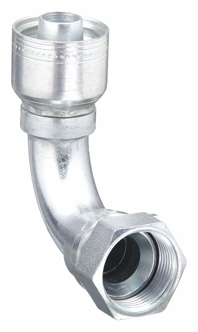 Eaton Eaton 1AA8FJB6 Vacuum Accessory 90° Elbow 3/8" Hose 3/4-16 JIC 2.42 — product photo