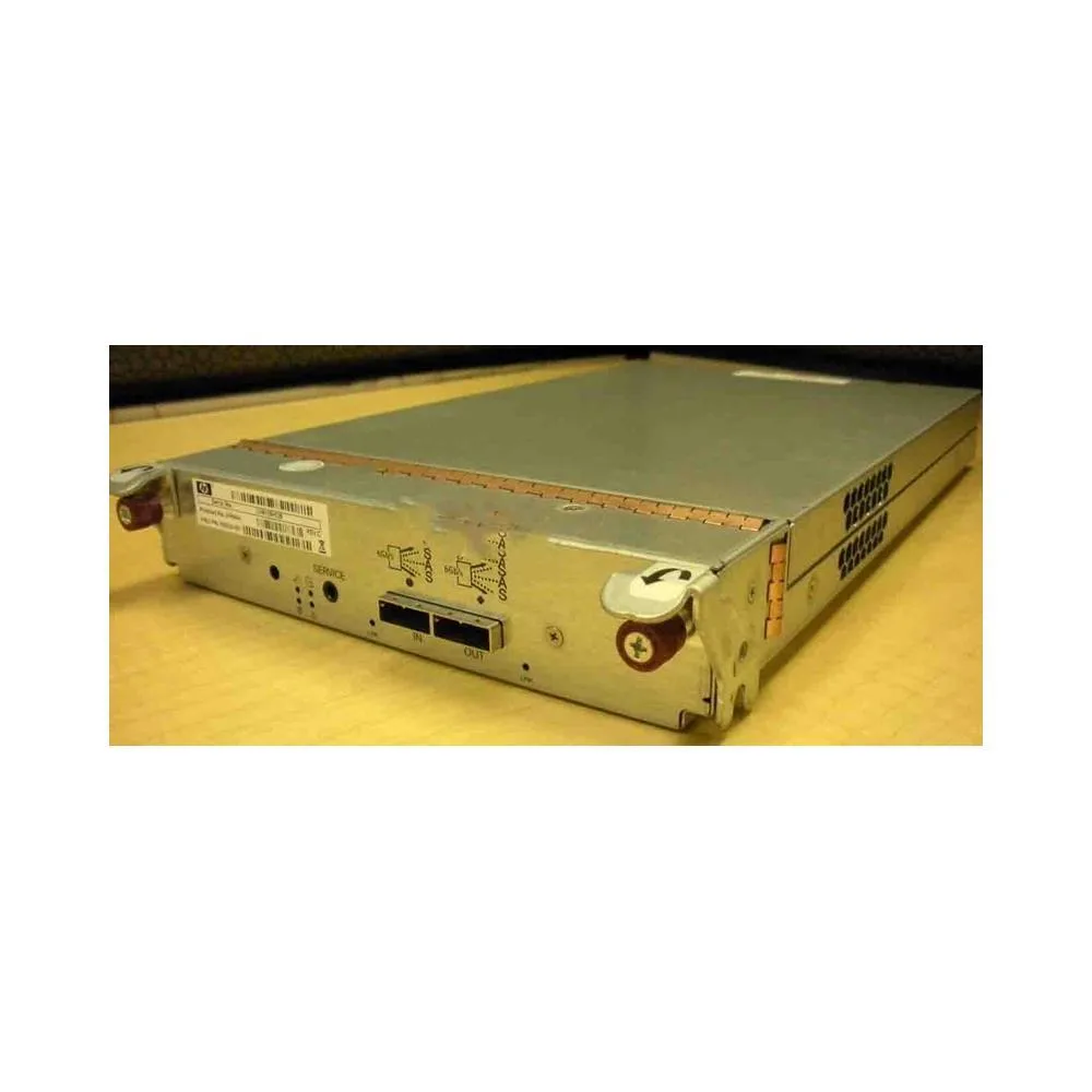 HP AP844A drive enclosure module, silver metal rectangular unit with front drive bays