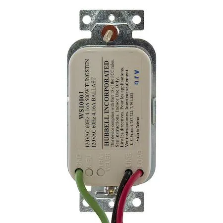 Ivory wall-mount occupancy vacancy sensor with single button