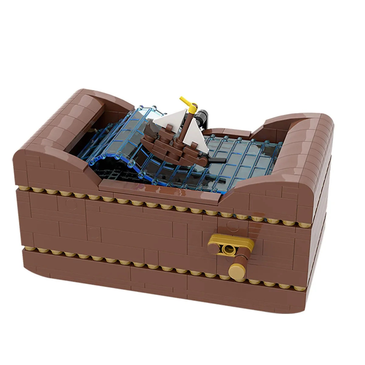 ZITIANYOUBUILD ZITIANYOUBUILD Ship at Sea Automaton 513 Pieces MOC — product photo