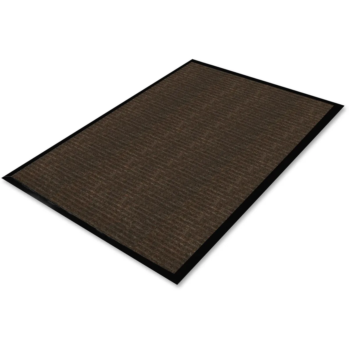 Chocolate dual-rib indoor mat with vinyl backing