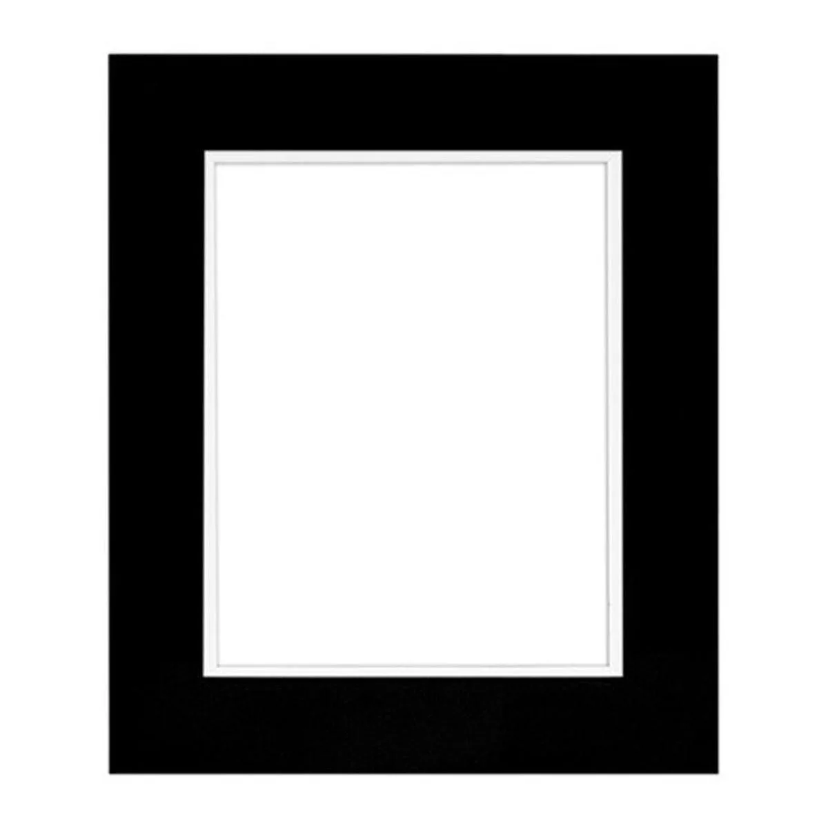 Black seamless MDF photo frame for 4x6 inch prints with pivot clip back and easel leg