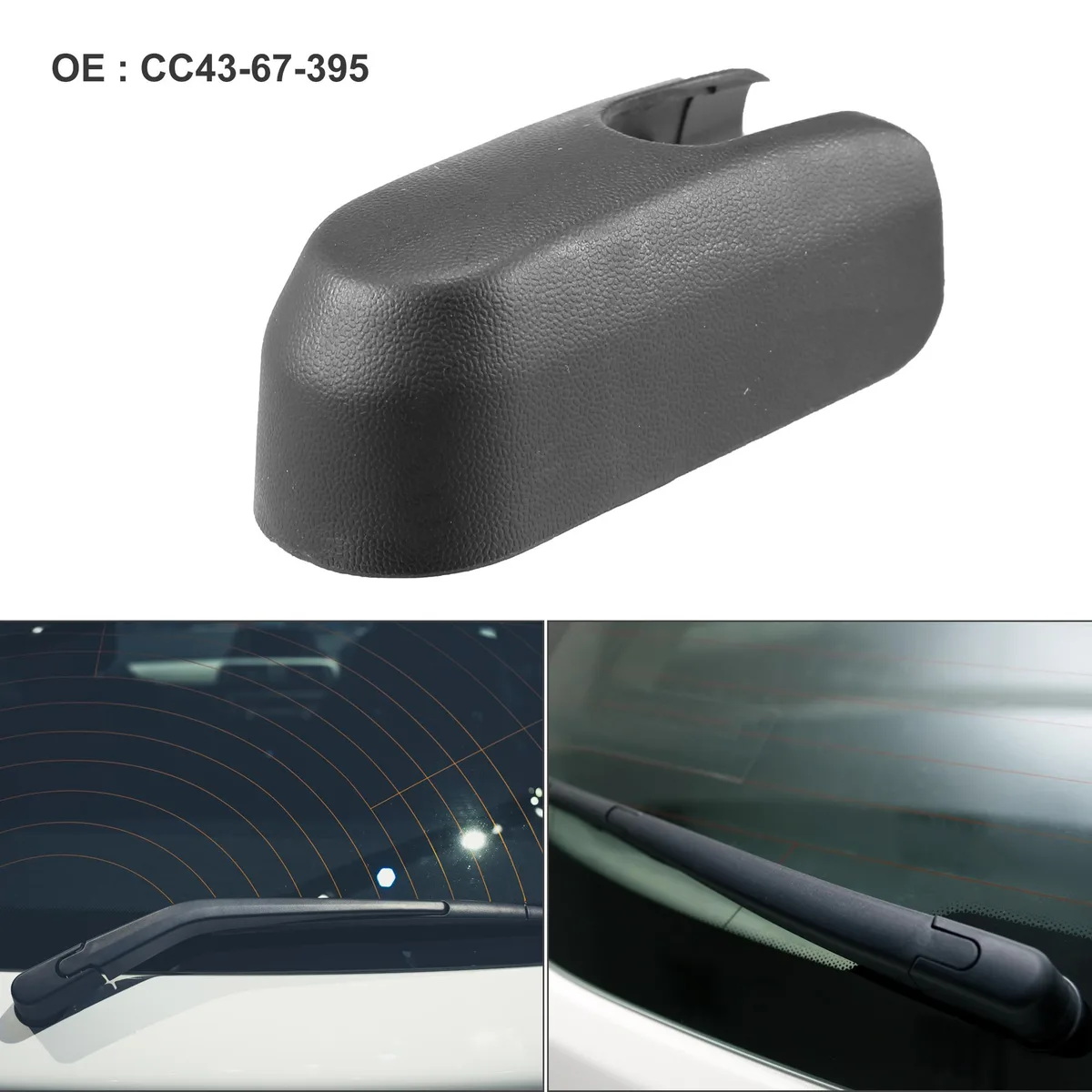 Unique-Bargains Unique-Bargains Rear Wiper Arm Nut Cover Cap for Mazda CX-9 2009-2022 Black — product photo