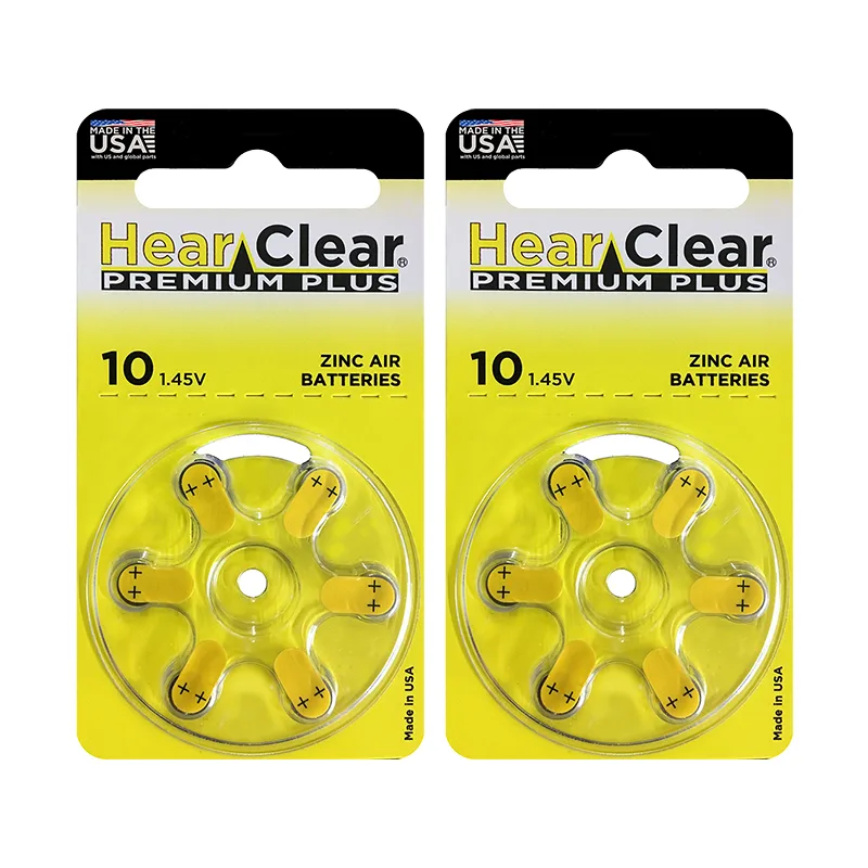HearClear Battery HearClear Battery Size 10 PR230 Yellow Tab 12 Pack — product photo
