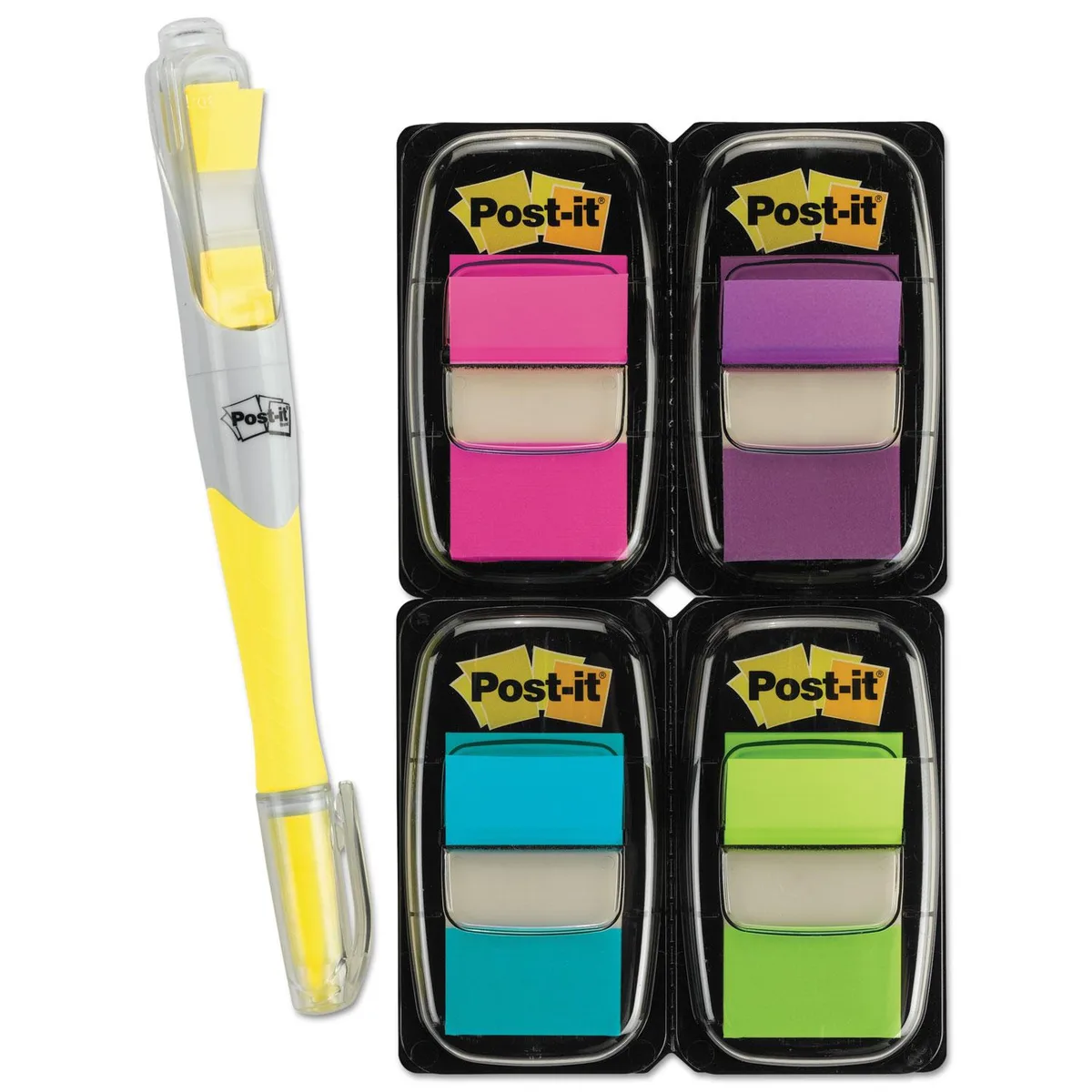 Post-it Flags Post-it Flags Value Pack Assorted Colors 200 Flags & Highlighter 50 Flags — product photo