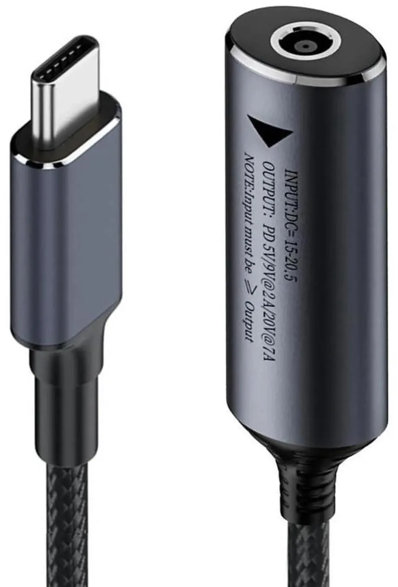 SMUGDESK SMUGDESK 4.5×3.0mm DC Jack to USB C Power Cable 140W PD — product photo